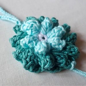 Blue Flower Keychain